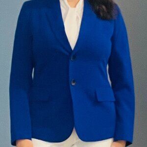 Kasper Royal Blue Blazer Size 6 –Classic Tailored Career Jacket – Worn Once